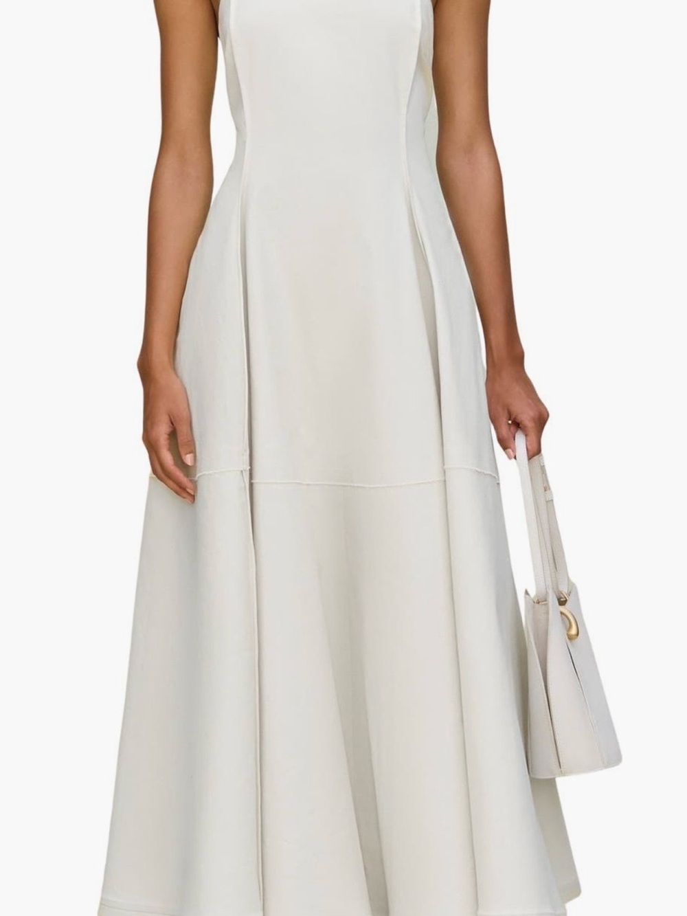 Cult Gaia
Maka Stretch Cotton
Maxi Cocktail Dress Off white size M